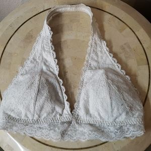 white bralette from hollister